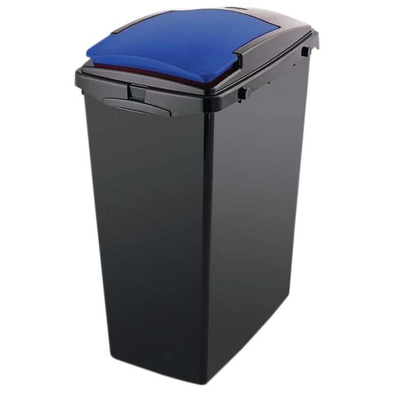 40L Recycling Bin with Blue Lift Up Lid - 560 x 425 x 280mm