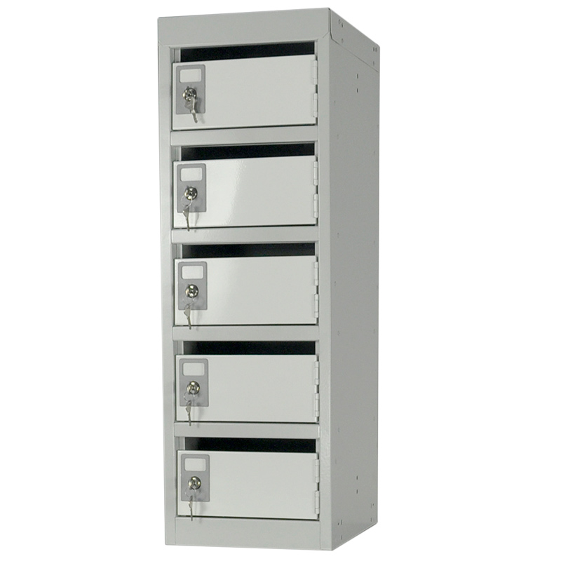 5 Compartment Post Box Locker with Doors for MR Mailroom Workbenches