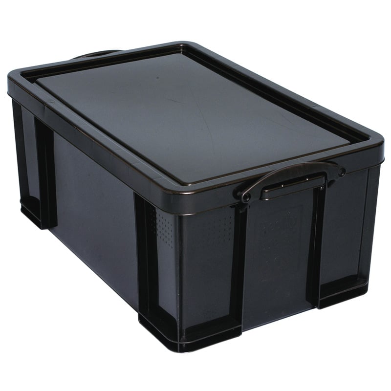 64L Black Recycled Really Useful Box® - 310 x 440 x 710mm