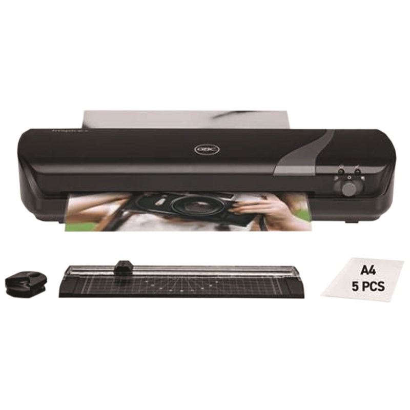 A4 Laminator with Paper Cutter & pack of 5 laminating pouches