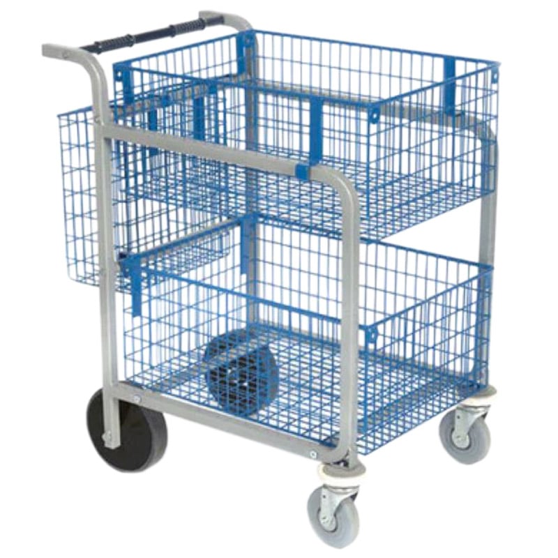 MT3 Mail Trolley with 2 Baskets - 910 x 510 x 770mm (H x W x D)