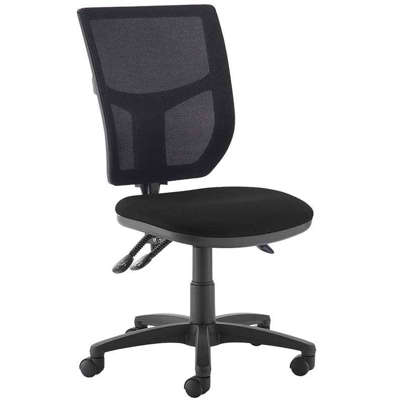 Altino Mesh Task Chair with Black Seat - 3 Levers - No Arms