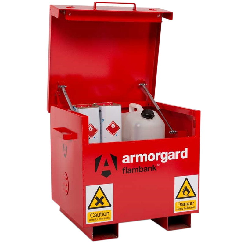 Armorgard FlamBank Hazardous Storage Chest - 665 x 765 x 675mm - 40L Sump FB21