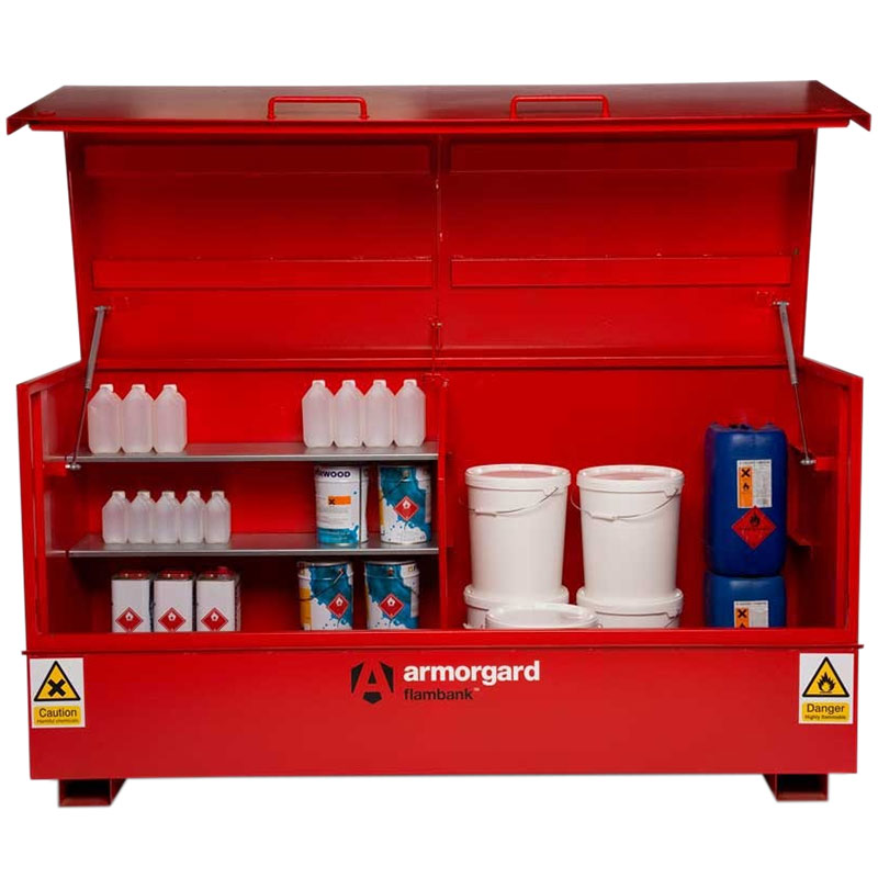 Armorgard FlamBank Hazardous Storage Chest - 1220 x 2370 x 985mm - 250L Sump FBC8