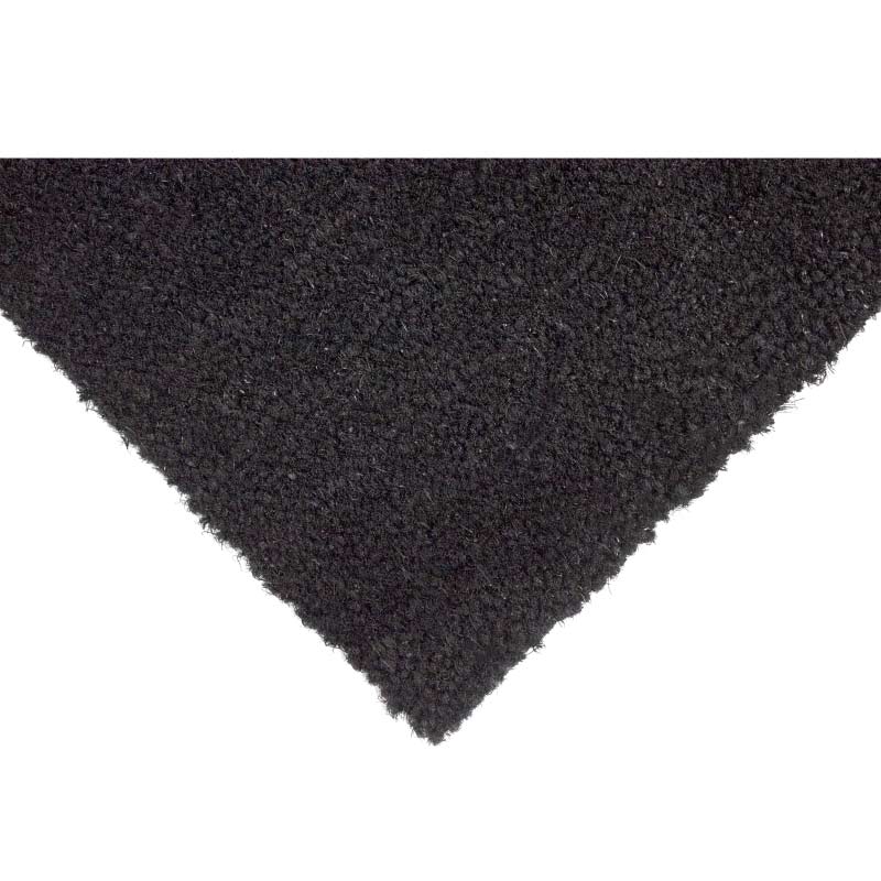 Traditional Coir Doormat Matting -  Black -  17mm x 1m x 1.5m