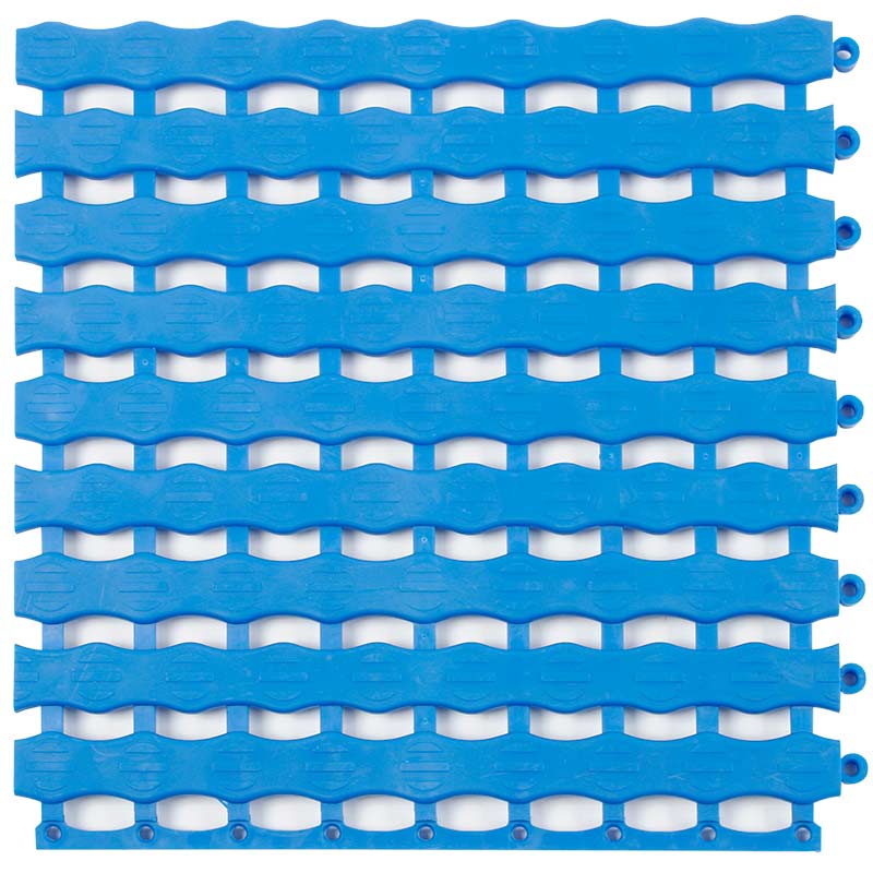 Herontile Blue PVC Swimming Pool Matting Tiles - 15mm thick - 330 x 330mm - 3m² - pack of 27
