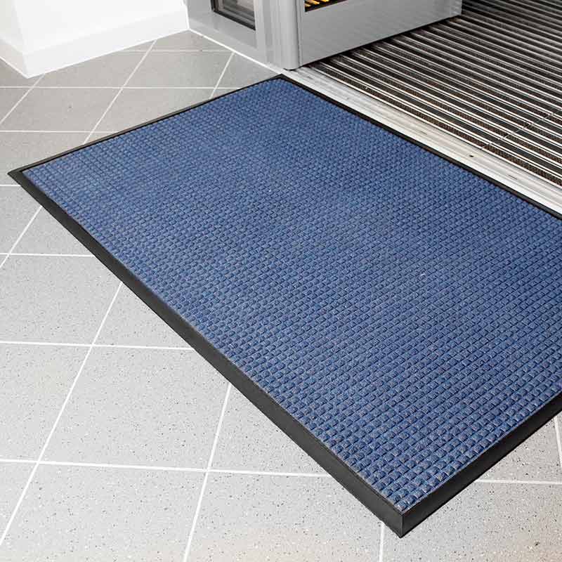 Superdry Moisture-retention Entrance Mat, Blue, 600 x 900mm