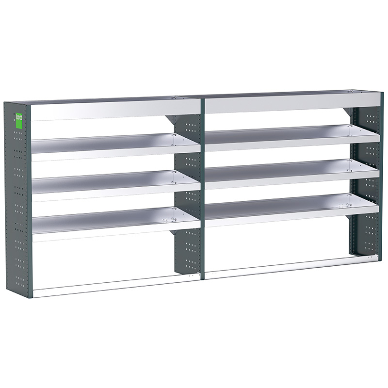 Bott Uno3 Dual Van Racking - 2718 x 360 x 1200mm - 8 shelves