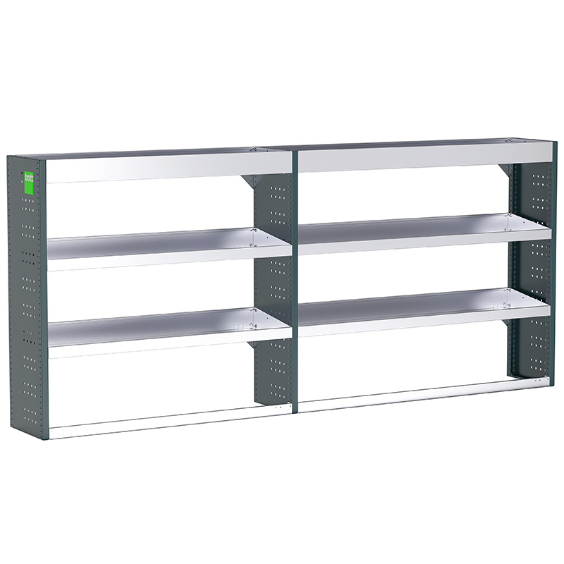 Bott Uno3 Dual Van Racking - 2718 x 360 x 1200mm - 6 shelves