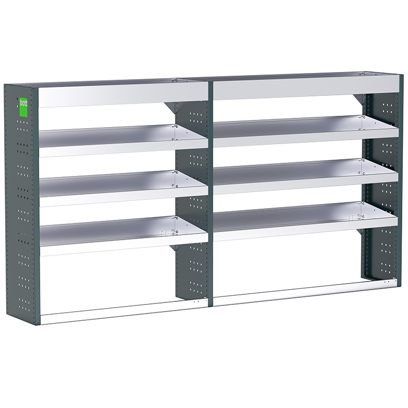 Bott Uno3 Dual Van Racking - 2270 x 360 x 1200mm - 8 shelves