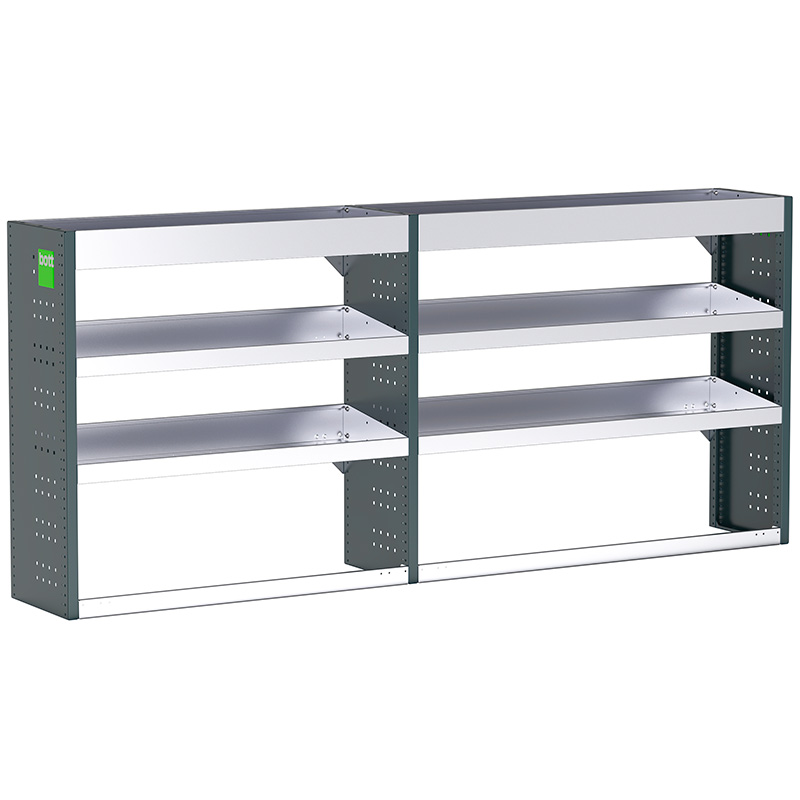 Bott Uno3 Dual Van Racking - 2270 x 360 x 1000mm - 6 shelves