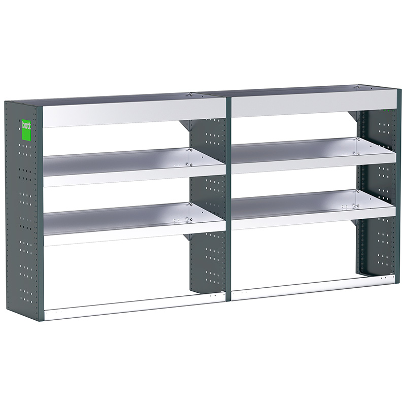 Bott Uno3 Dual Van Racking - 2046 x 360 x 1000mm - 6 shelves