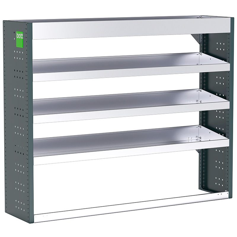 Bott Uno3 Van Racking - 1486 x 360 x 1200mm - 4 shelves