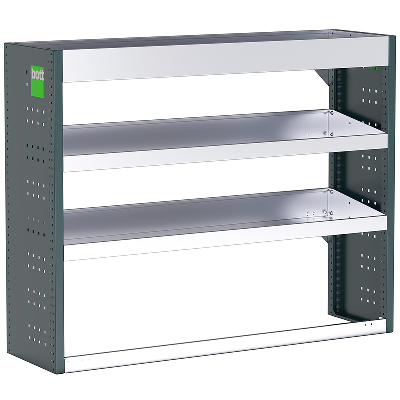 Bott Uno3 Van Racking - 1262 x 360 x 1000mm - 3 shelves