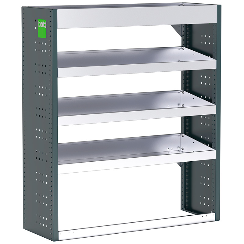 Bott Uno3 Van Racking - 1038 x 360 x 1200mm - 4 shelves