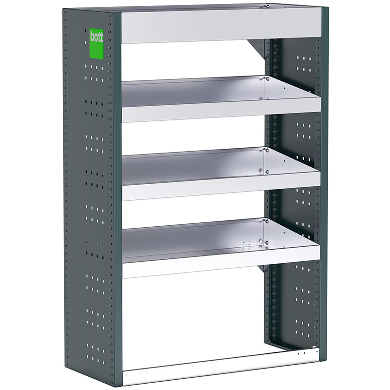 Bott Uno3 Van Racking - 814 x 360 x 1200mm - 4 shelves