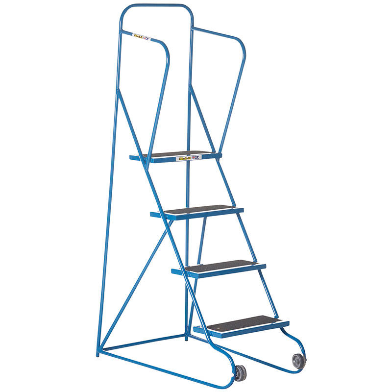 Climb-it 4-Tread Tilt & Pull Mobile Safety Steps - 1690 x 560 x 990mm - 995mm platform height