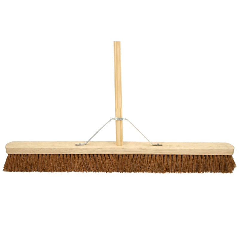 Coconut Husk Broom with 1371mm handle  - 914mm head length