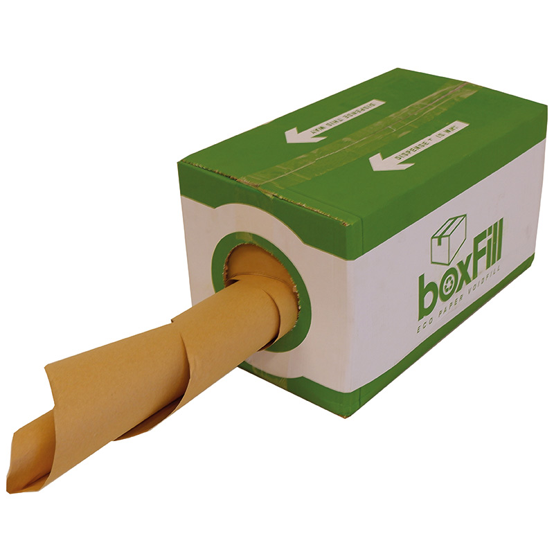 BoxFill Eco Paper Void Fill in Dispenser Box - 65gsm Kraft Paper - 375mm x 350m