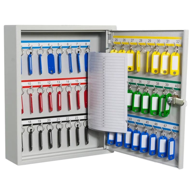 Fixed Hook Key Cabinet - 48 key capacity