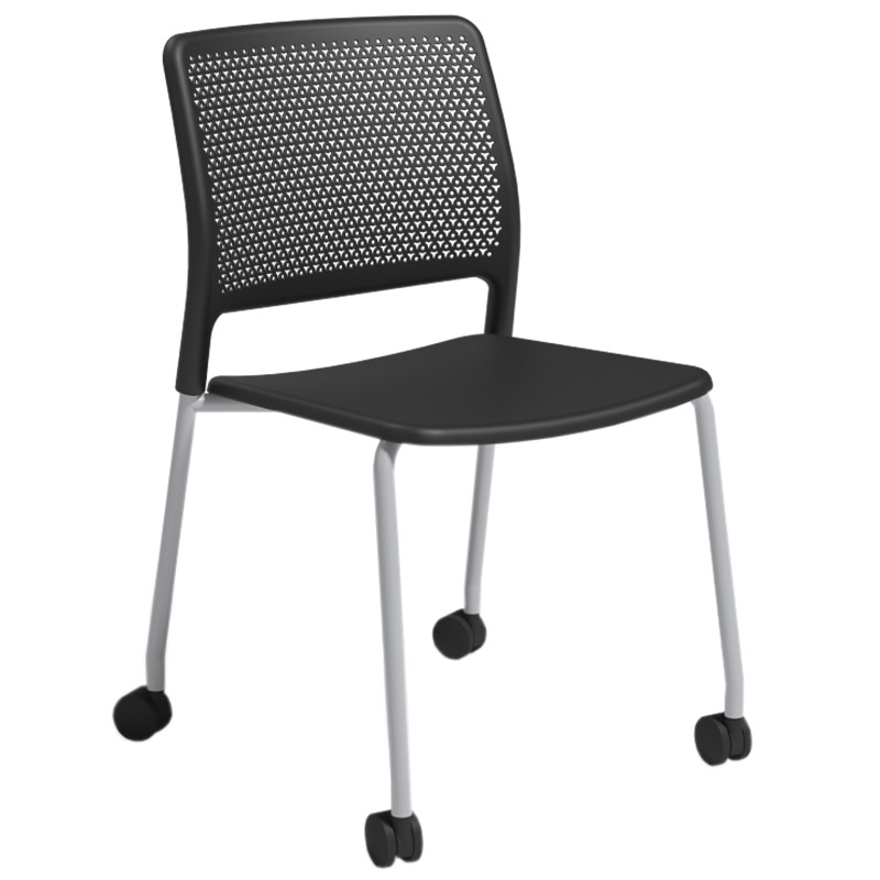 Grafton Chair On Castors - Black