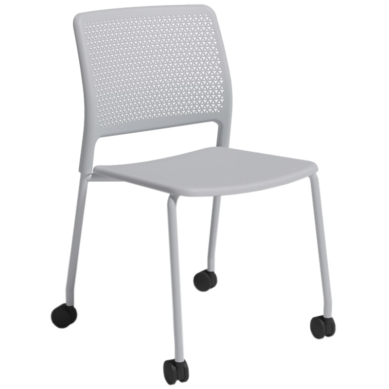 Grafton Chair On Castors - Cool Grey