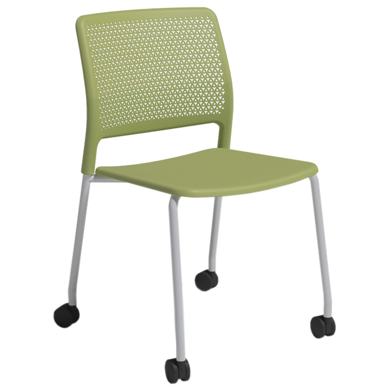 Grafton Chair On Castors - Grass Green