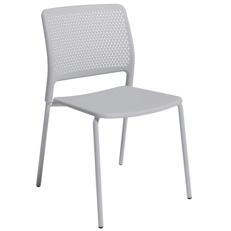 Grafton Chair On Glides - Cool Grey