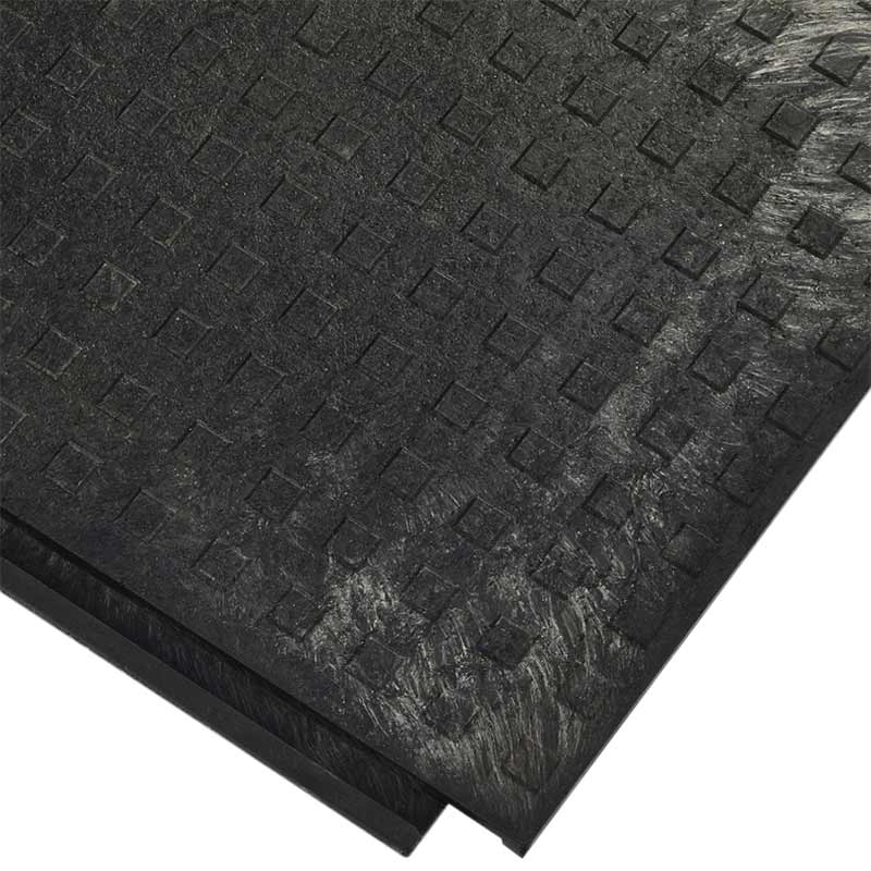 Groundsafe Trak Mat - Black Recycled Rubber - 800 x 1200 x 22mm