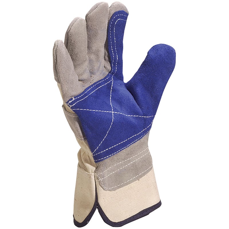 Deltaplus High Quality Leather Docker Safety Gloves - Extra-Large (Size 10)
