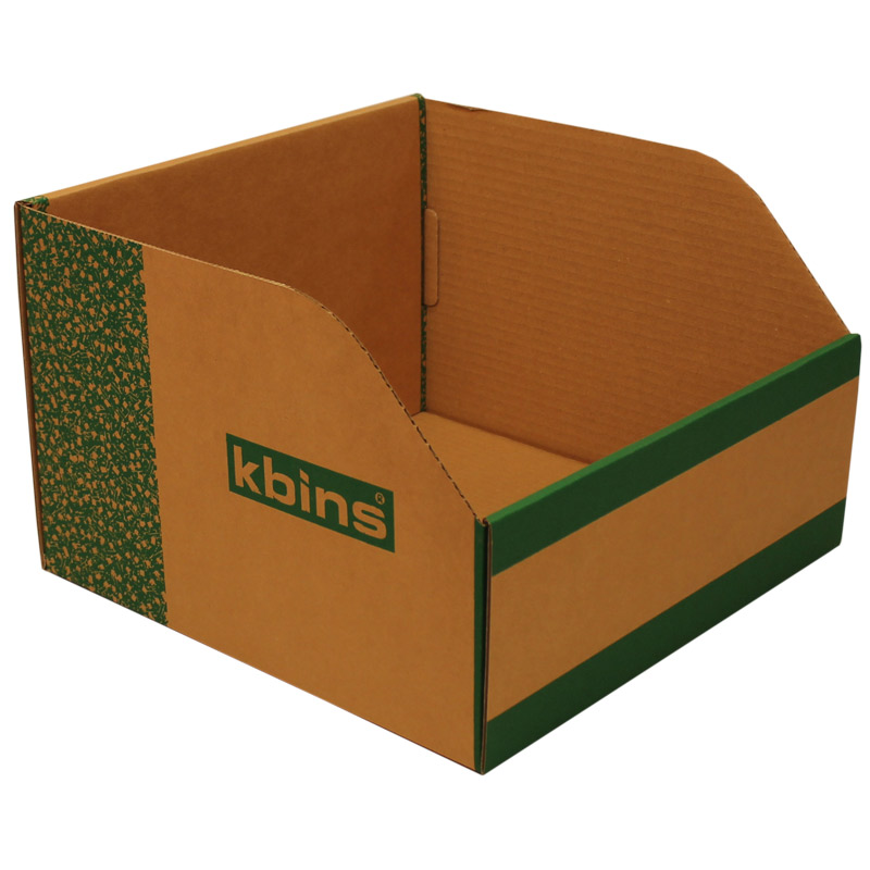 K-Bins B Range Jumbo Fibreboard Shelf Bins 200 x 300 x 300mm (H x W x D) - Pack of 25