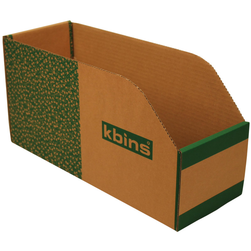 K-Bins B Range Jumbo Fibreboard Shelf Bins - 200 x 150 x 400mm (H x W x D) - Pack of 25