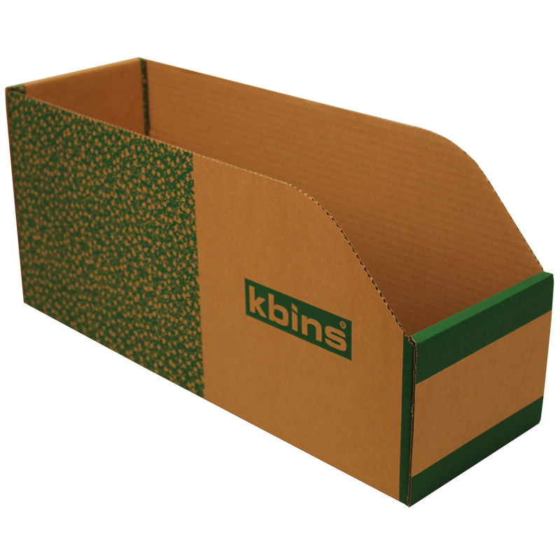 K-Bins B Range Jumbo Fibreboard Shelf Bins - 200 x 150 x 450mm (H x W x D) - Pack of 25