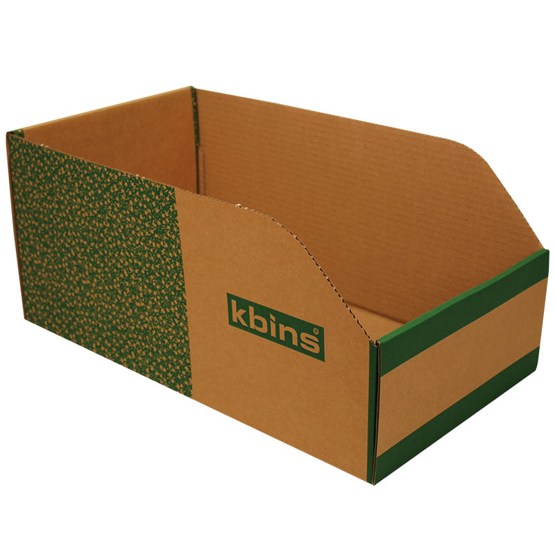 K-Bins B Range Jumbo Fibreboard Shelf Bins - 200 x 250 x 450mm (H x W x D) - Pack of 25