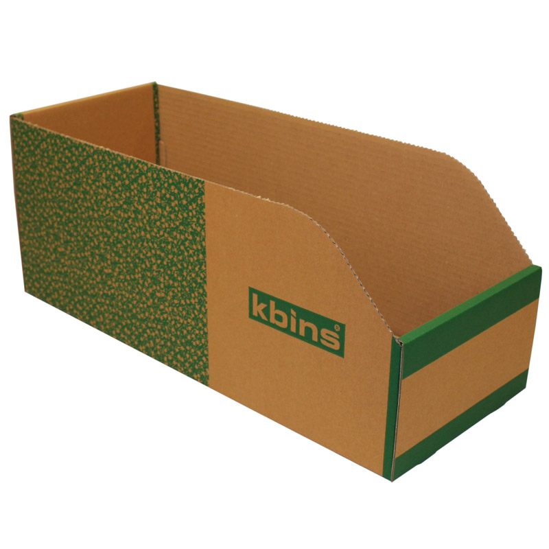 K-Bins B Range Jumbo Fibreboard Shelf Bins - 200 x 200 x 500mm (H x W x D) - pack of 25