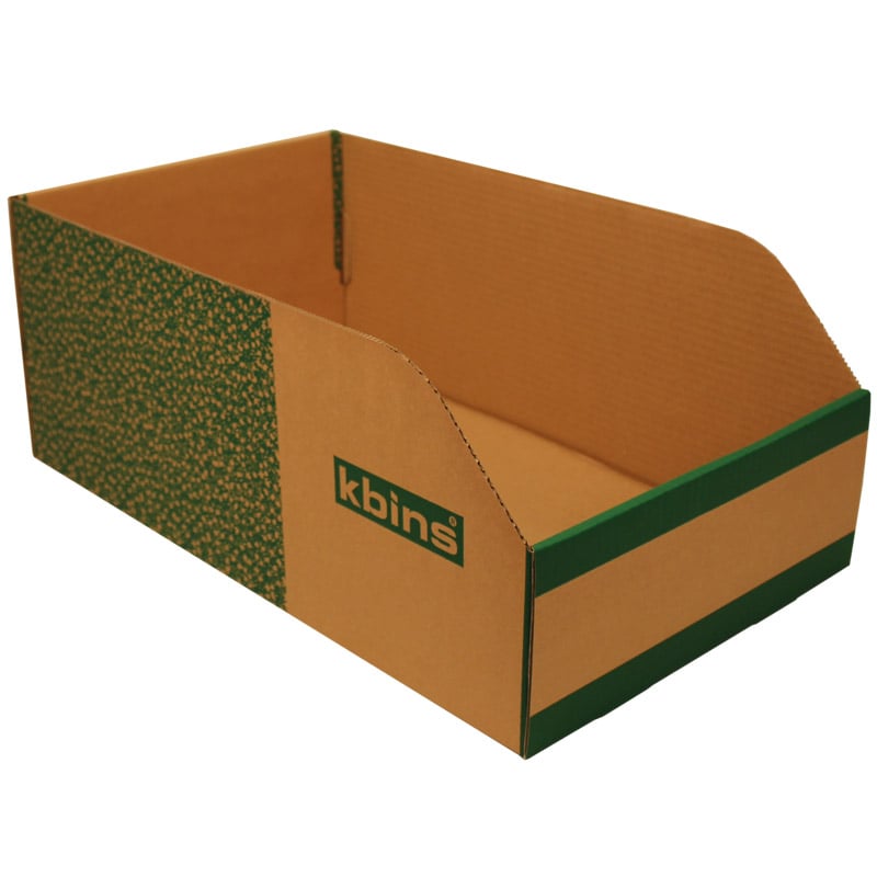 K-Bins B Range Jumbo Fibreboard Shelf Bins - 200 x 300 x 500mm (H x W x D) - Pack of 25