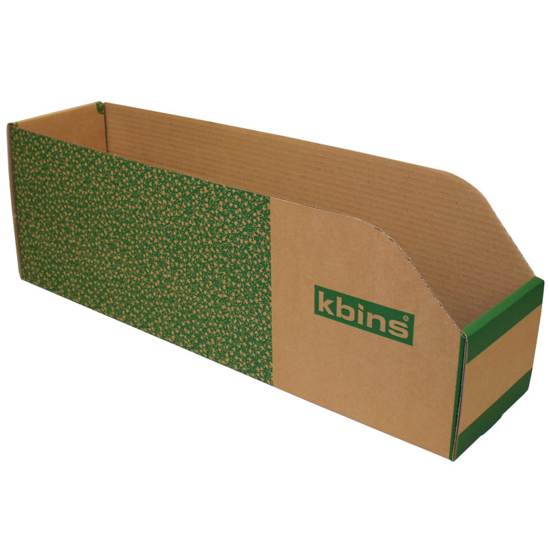 K-Bins B Range Jumbo Fibreboard Shelf Bins - 200 x 150 x 600mm (H x W x D) - Pack of 25