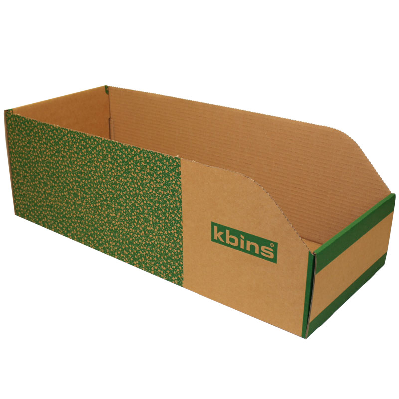 K-Bins B Range Jumbo Fibreboard Shelf Bins - 200 x 250 x 600mm (H x W x D) - Pack of 25