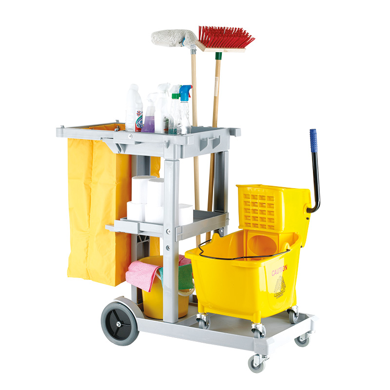 Janitorial Housekeeping Trolley in Grey