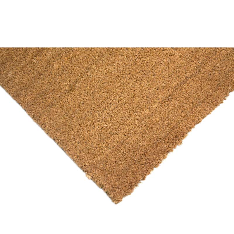 Traditional Coir Doormat Matting - Natural - 17mm x 1m x 1.5m 