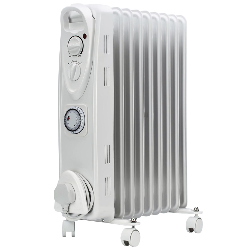 Oil-Filled Radiator with 9 Fins - 2000w - 3 heat settings 