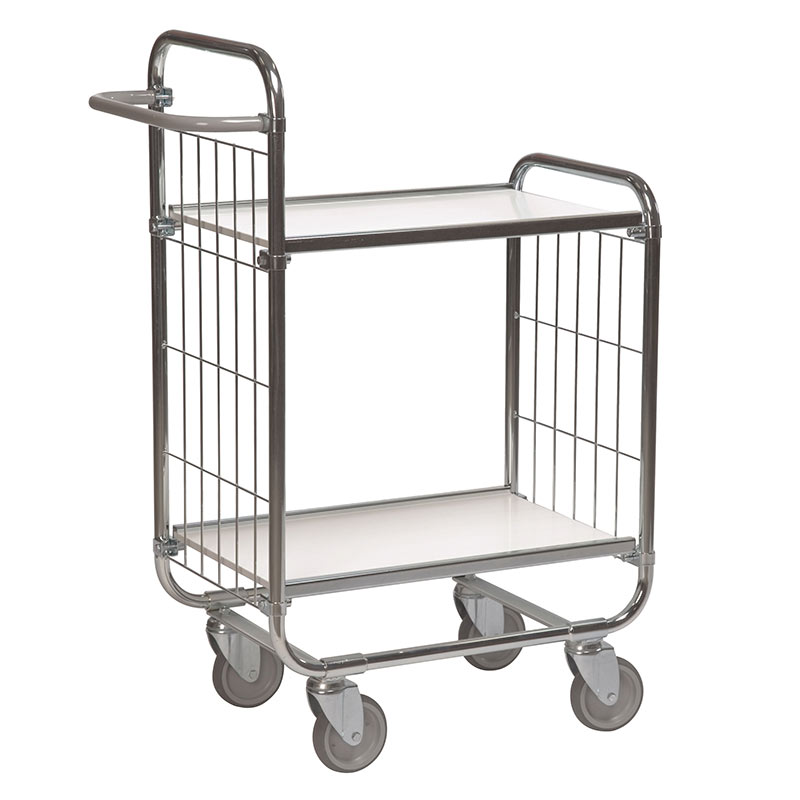 Order Picking Trolley with 2 adjustable shelves - 1120 x 470 x 1395mm