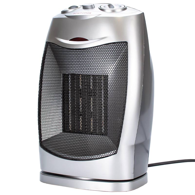 1500W Oscillating Fan Heater with Rapid Heating and Fan Mode 