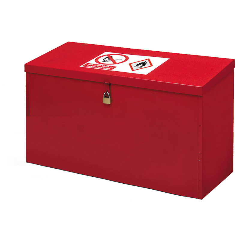 Red Petroleum & Flammable Liquid Storage Floor Chest - 510 x 610 x 340mm