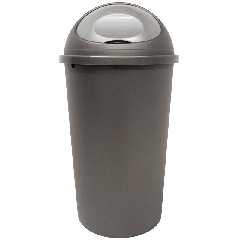 Plastic Bullet Litter Bin with Roll-Top Lid - 45L