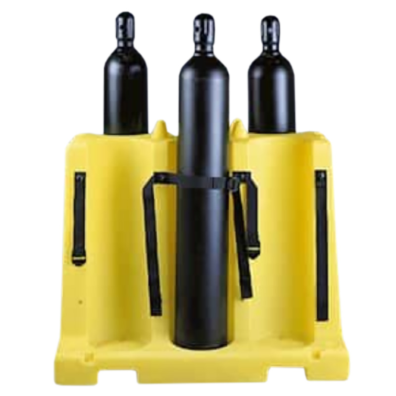 Polyethylene Freestanding Cylinder Rack Stand for 6 Cylinders
