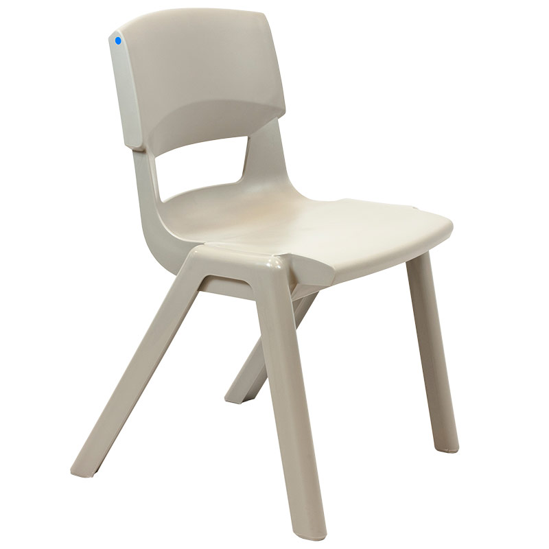 Postura+ One-Piece Plastic School Chair Size 6 - Ash Grey