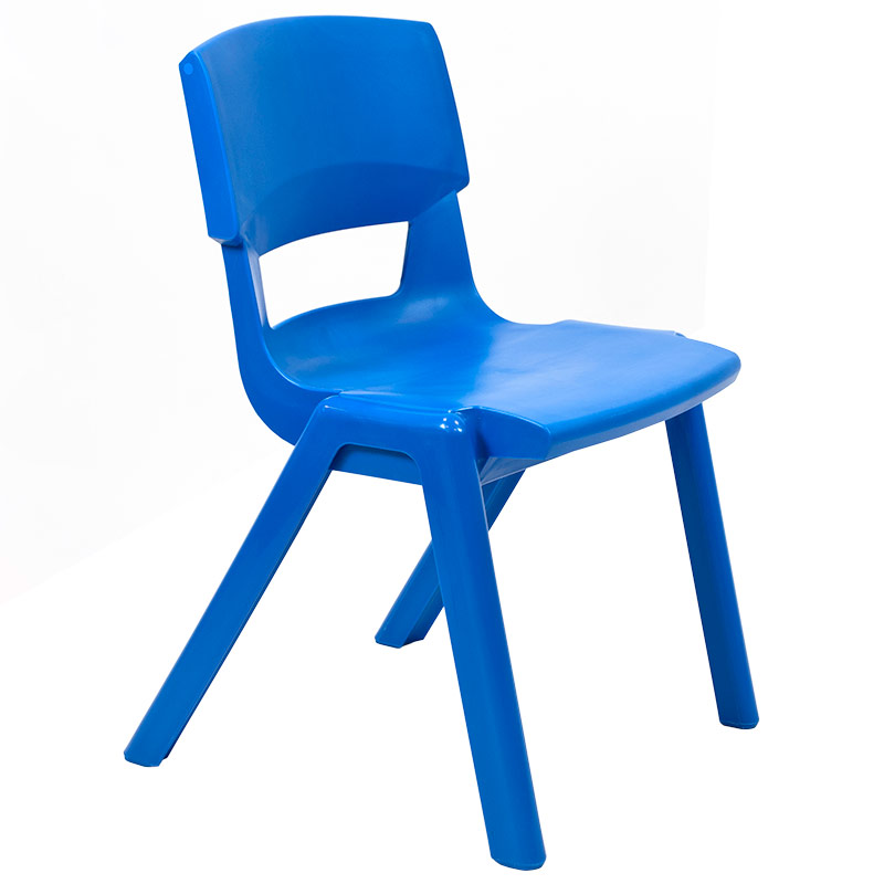 Postura+ One-Piece Plastic School Chair Size 6 - Ink Blue