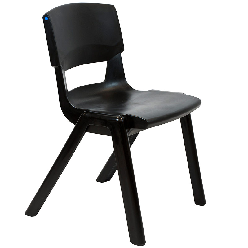 Postura+ One-Piece Plastic School Chair Size 6 - Jet Black