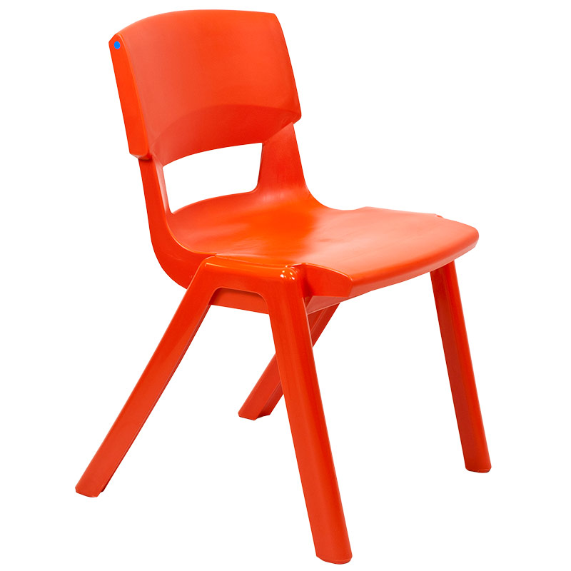 Postura+ One-Piece Plastic School Chair Size 6 - Poppy Red